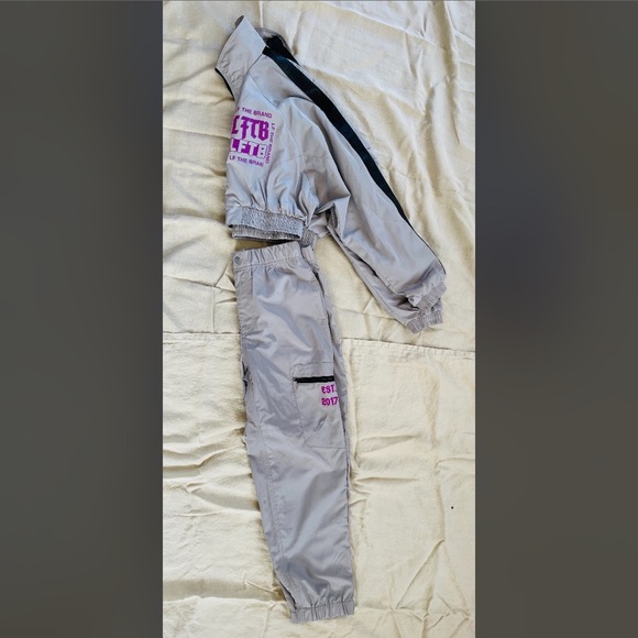 LF The Brand gray jacket with streetwear cargo pants size M - Picture 4 of 7